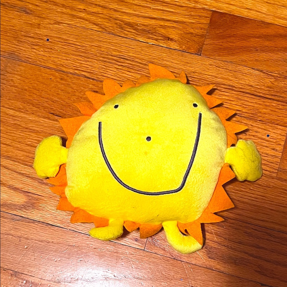 Yellow Plush Sun Toy